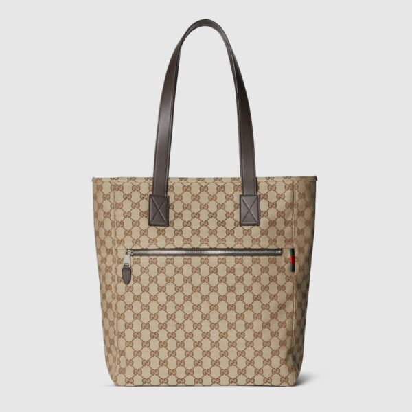 Gucci canvas large tote bag