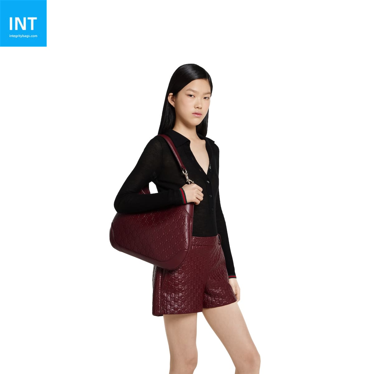 Gucci B medium shoulder bag - 图片 2