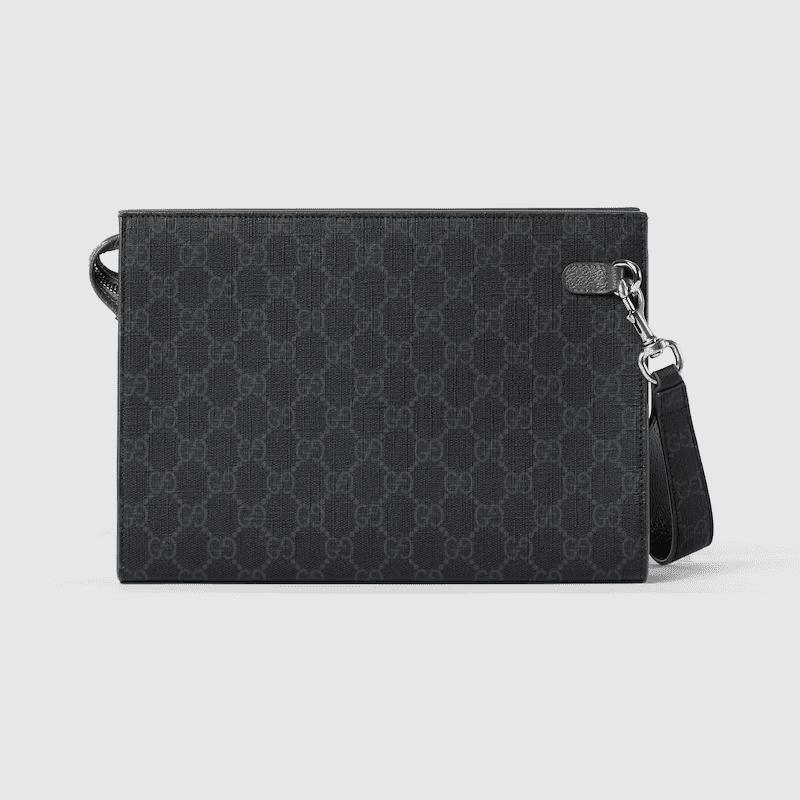 Gucci pouch with grey trim - 图片 3