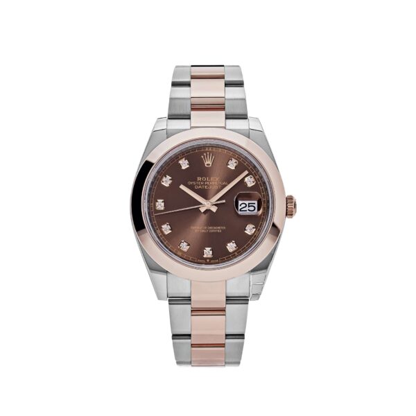 Rolex Datejust 41 126301 Rose Gold Stainless Steel Chocolate Diamond Dial (2023)