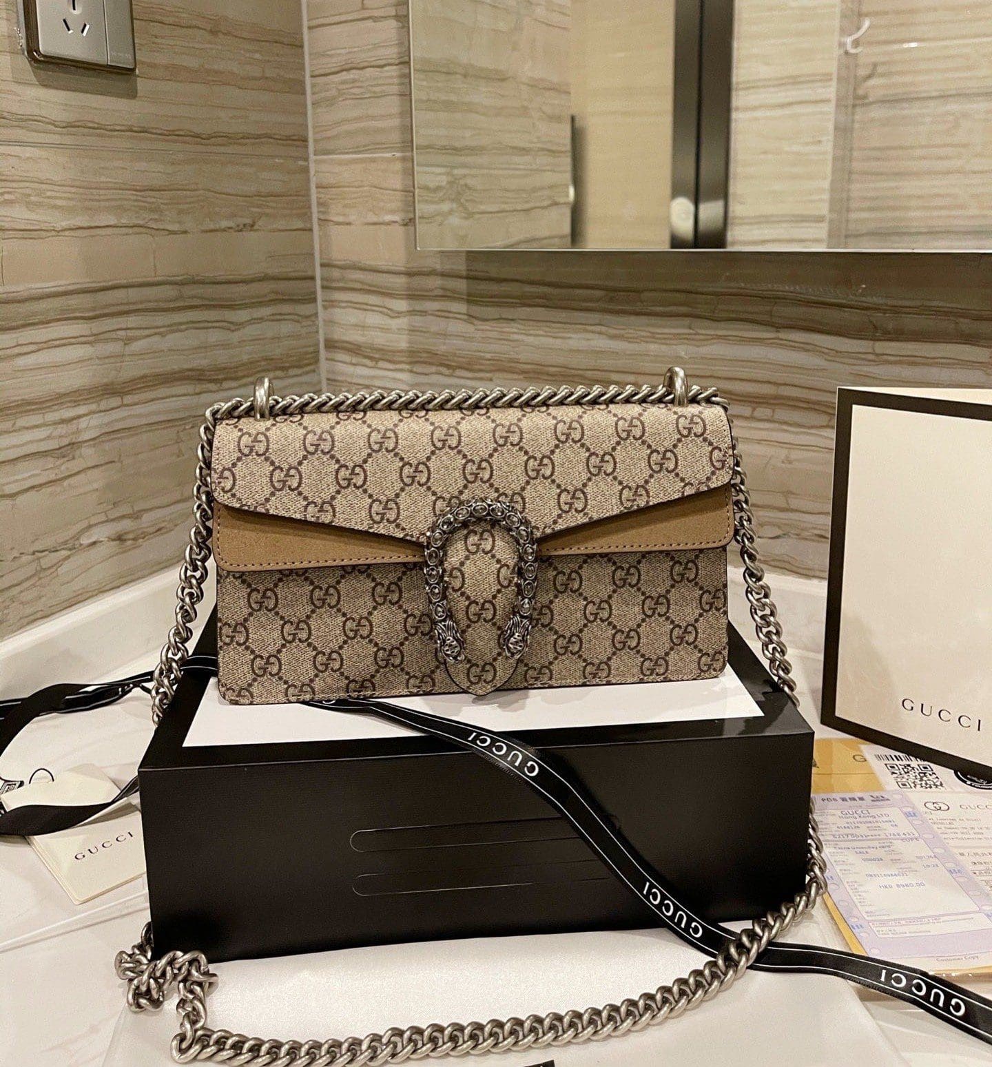 GUCCI DIONYSUS GG SMALL SHOULDER BAG - 图片 2