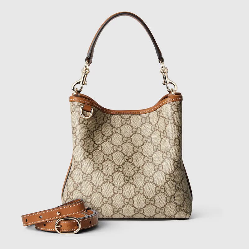 Gucci GG Emblem mini bucket bag