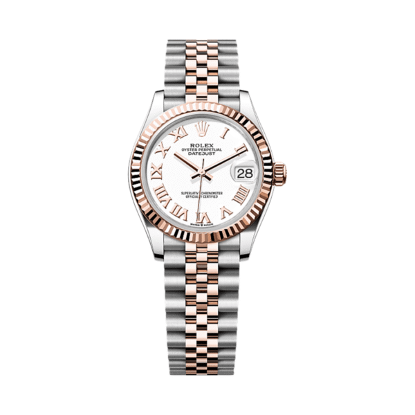 Rolex Datejust 31 278271 ‘Ladies’ Stainless Steel Rose Gold White Roman Numerals Dial (2025)