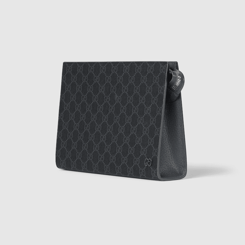 Gucci pouch with grey trim - 图片 4