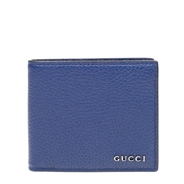 Bi-fold wallet with Gucci script