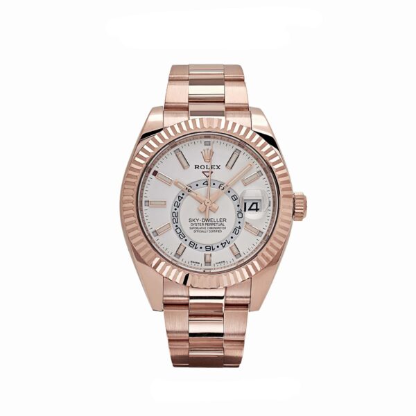 Rolex Sky-Dweller 326935 Rose Gold White Dial