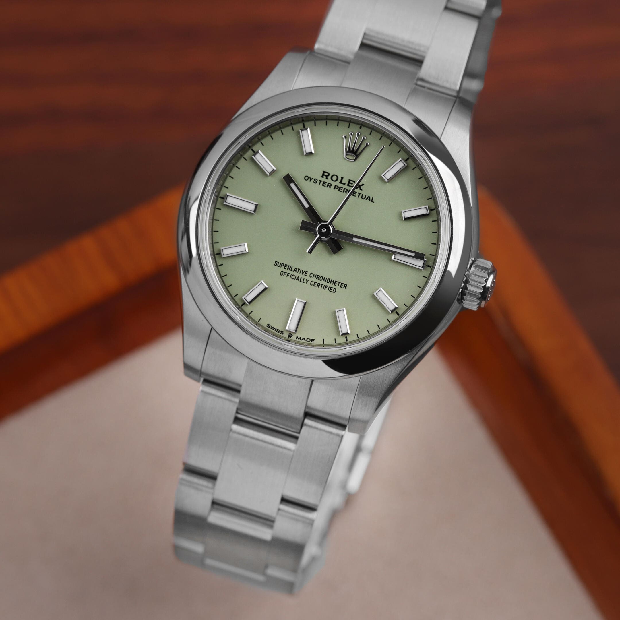 Rolex Oyster Perpetual 41 134300 Stainless Steel Pistachio Dial - 图片 2