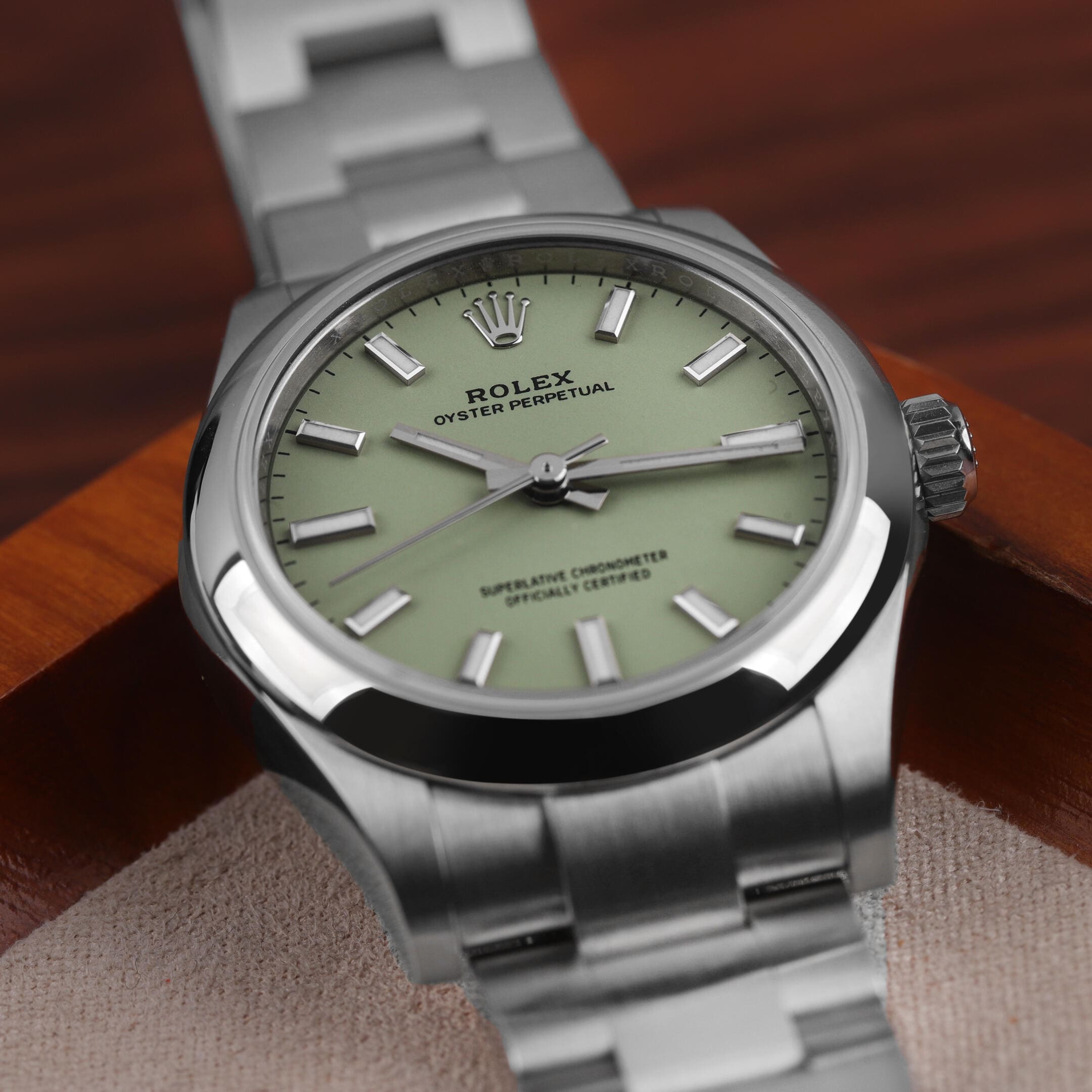 Rolex Oyster Perpetual 41 134300 Stainless Steel Pistachio Dial - 图片 4