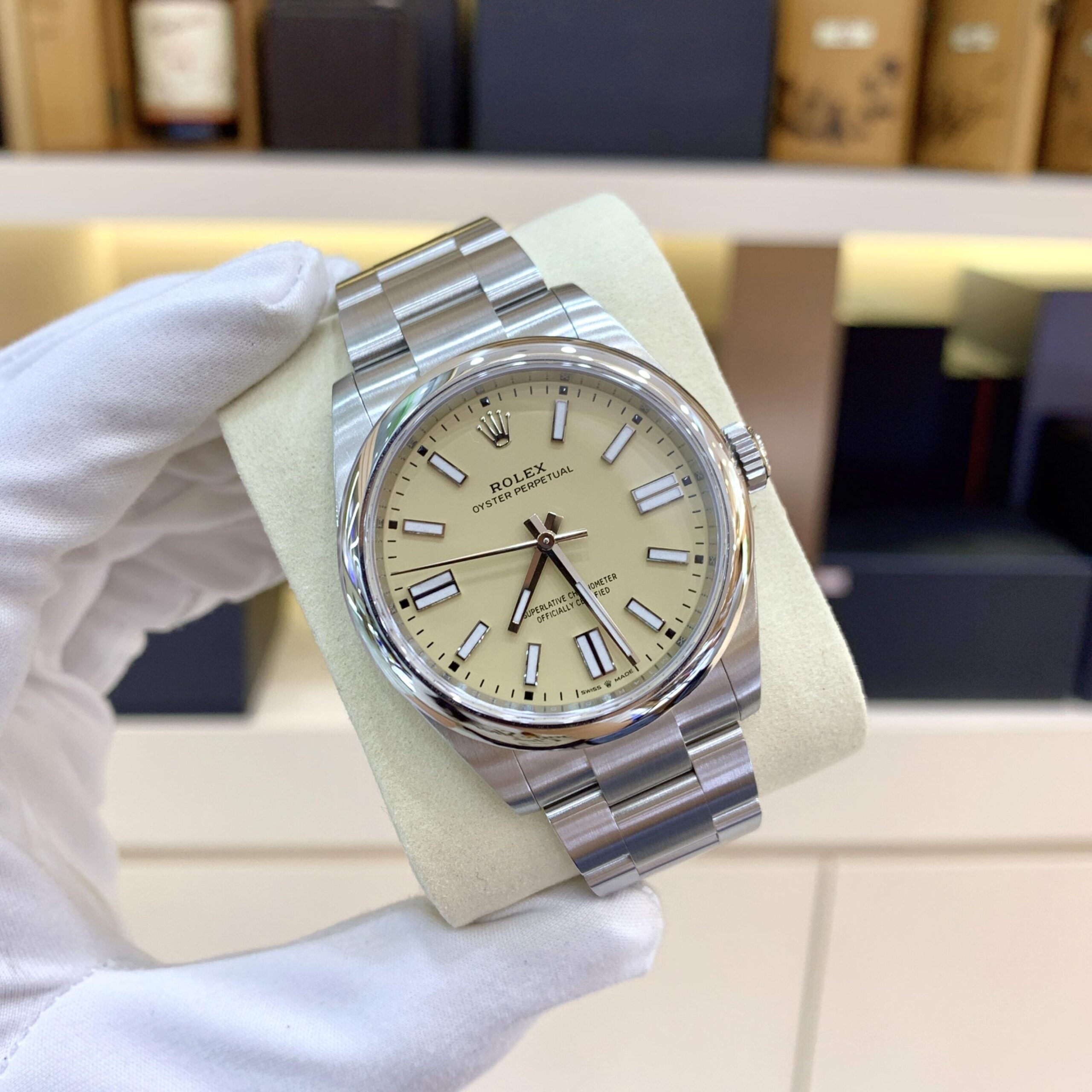 Rolex Oyster Perpetual 41 134300 Stainless Steel Dial Beige Dial (2025) - 图片 7