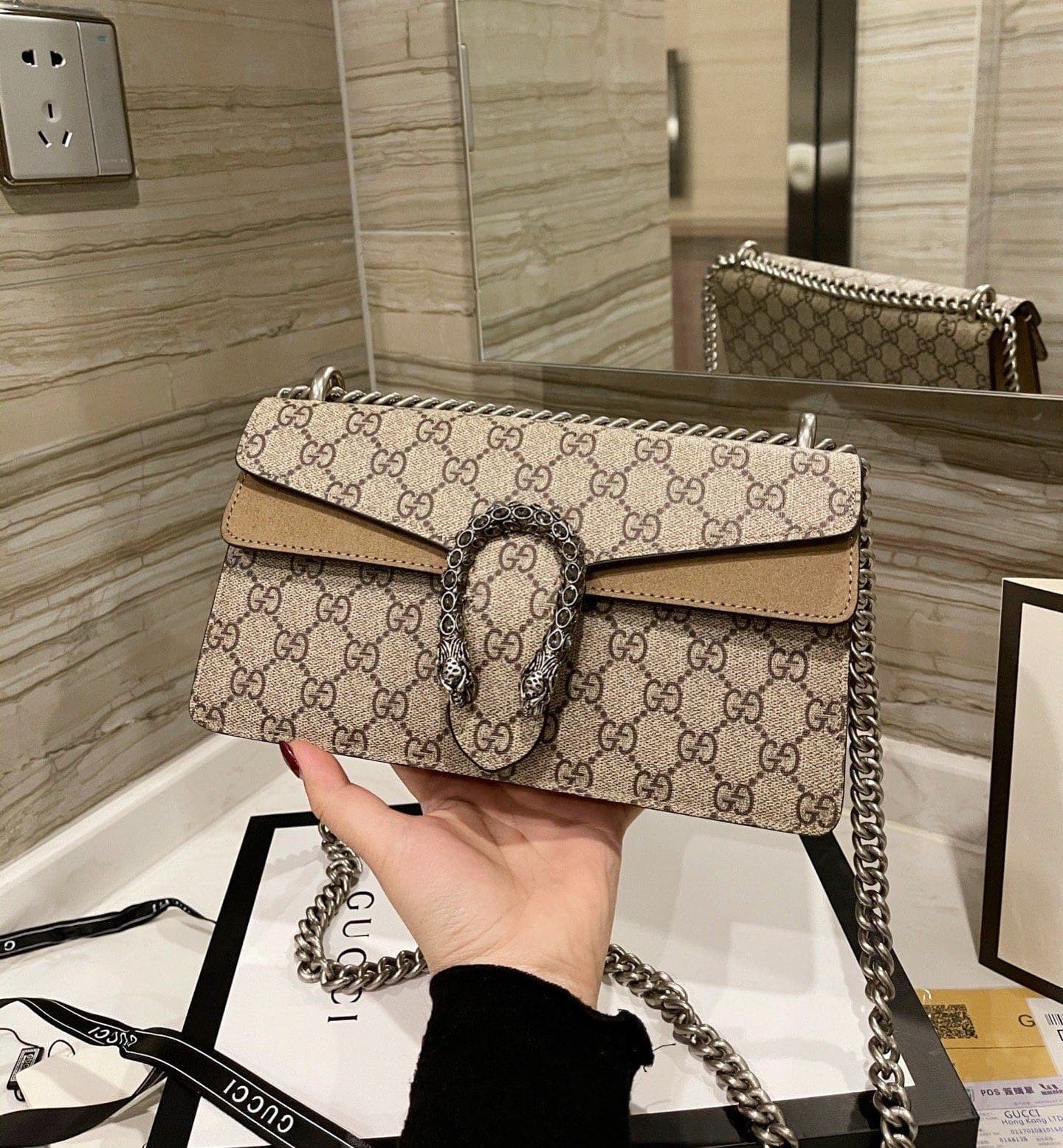 GUCCI DIONYSUS GG SMALL SHOULDER BAG - 图片 6