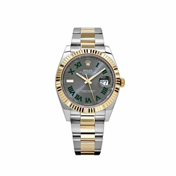 Rolex Datejust 41 126333 Yellow Gold Stainless Steel Wimbledon Slate Dial Oyster (2024)