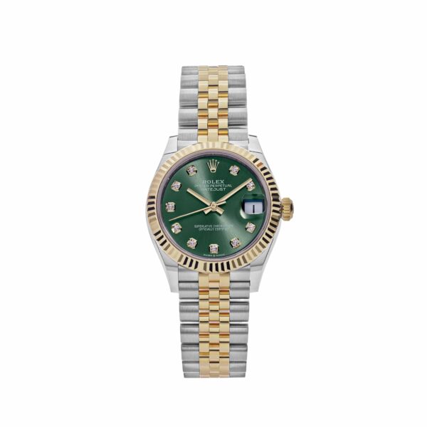 Rolex Datejust 31 278273 ‘Ladies’ Yellow Gold Stainless Steel Green Dial (2023)