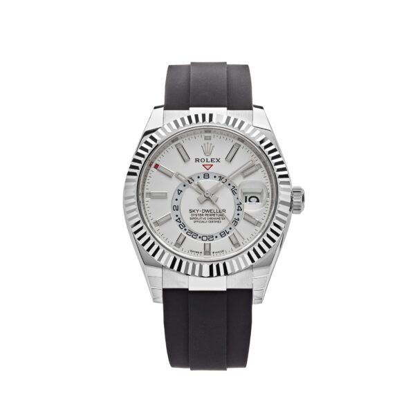 Rolex Sky-Dweller 336239 White Gold White Dial Oysterflex