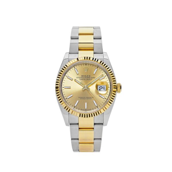 Rolex Datejust 41 126333 Stainless Steel Yellow Gold Champagne Dial Oyster