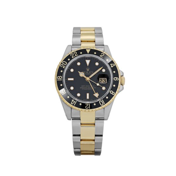 Rolex GMT-Master II 16713 Stainless Steel Yellow Gold Black Dial (1997)