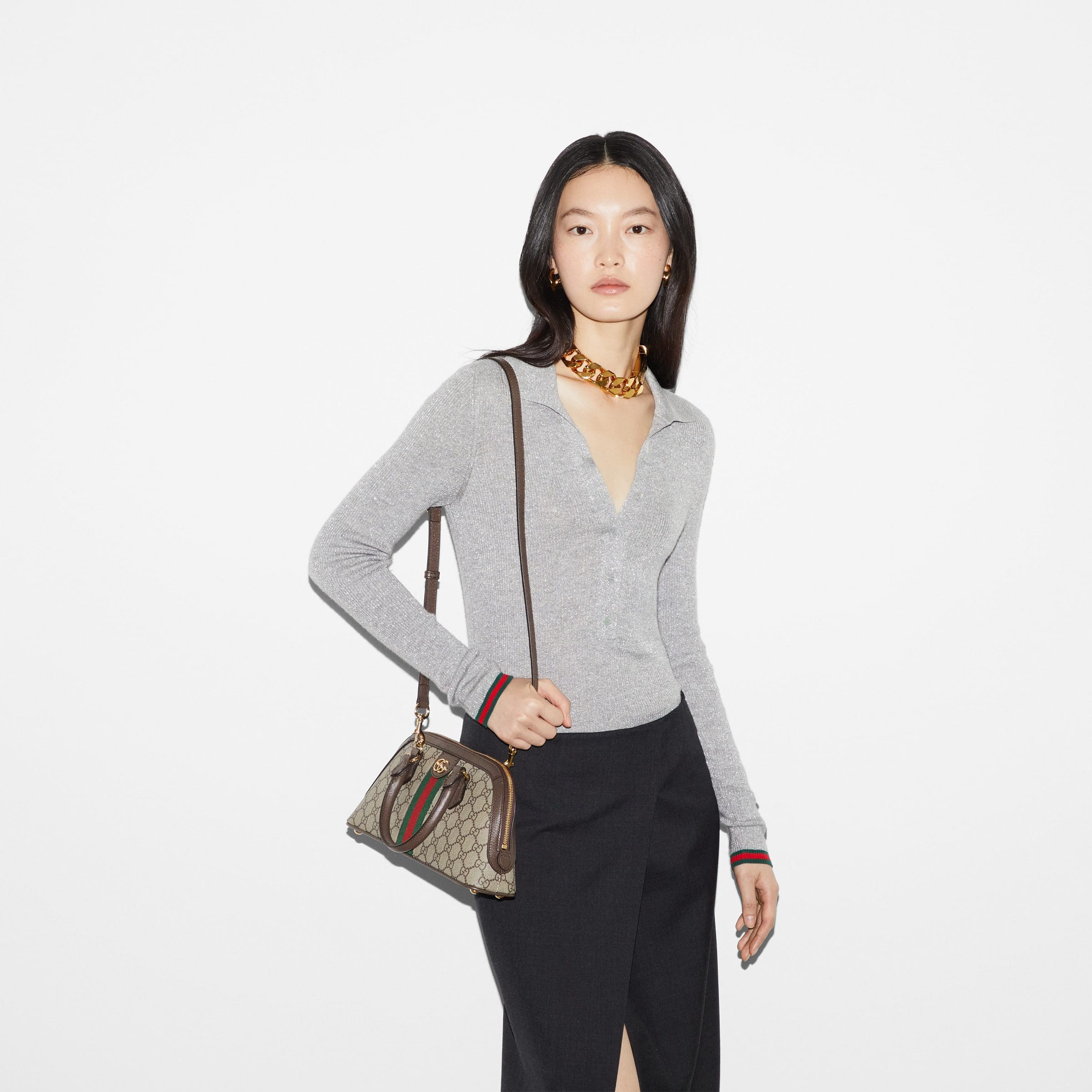 GUCCI OPHIDIA SMALL TOP HANDLE BAG - 图片 5