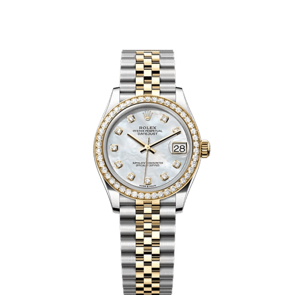 Rolex Datejust 31 278273 ‘Ladies’ Yellow Gold Stainless Steel Mother of Pearl Diamond Dial (2024)