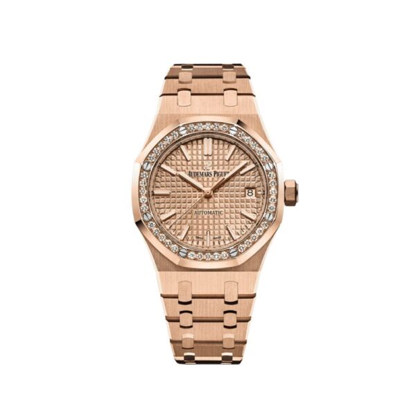 Audemars Piguet Royal Oak Selfwinding 15451OR.ZZ.1256OR.03 ‘Ladies’ Rose Gold Diamond Bezel