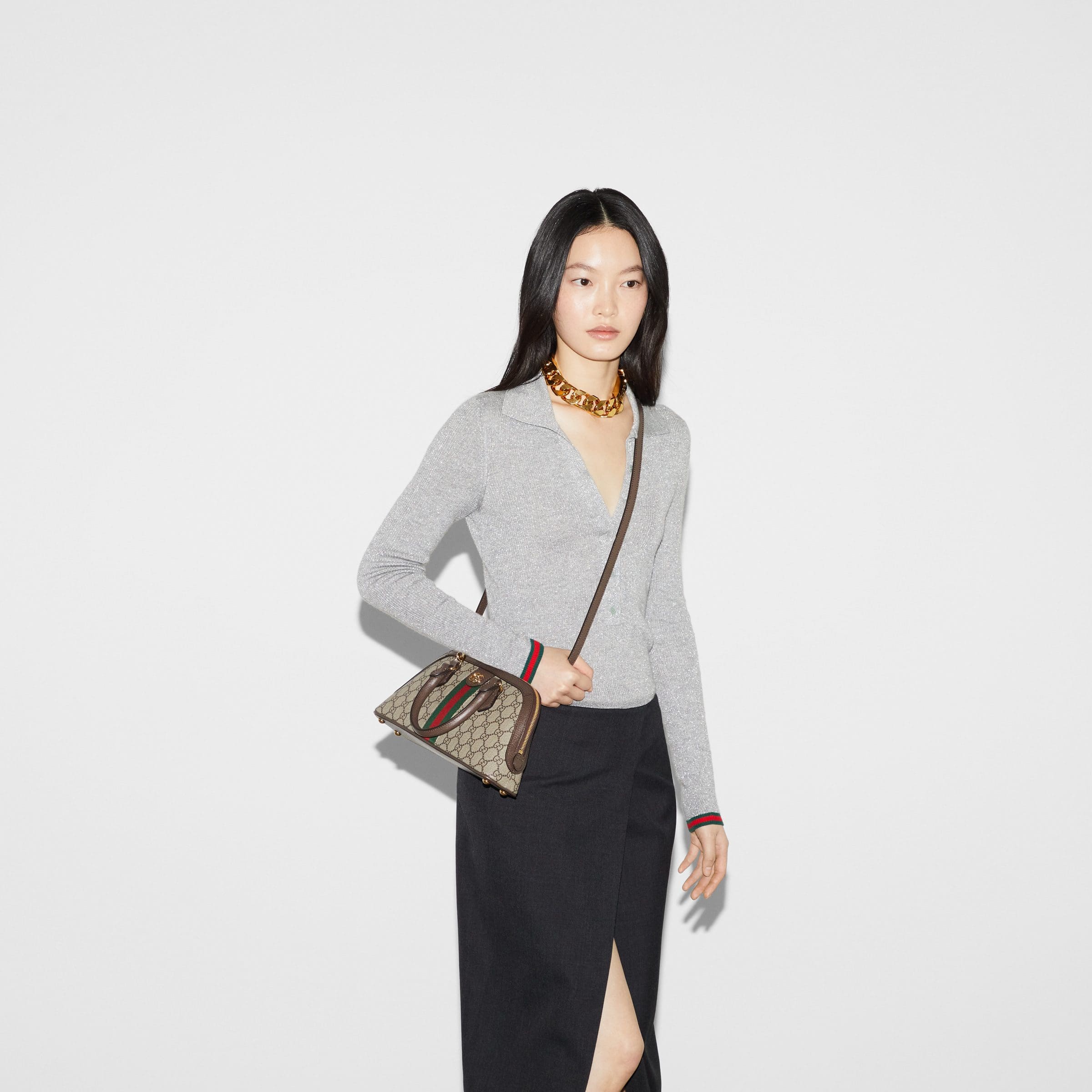 GUCCI OPHIDIA SMALL TOP HANDLE BAG - 图片 4