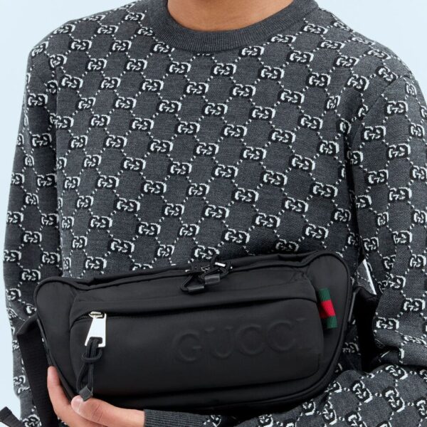 Gucci Embossed Logo Small Crossbody Bag