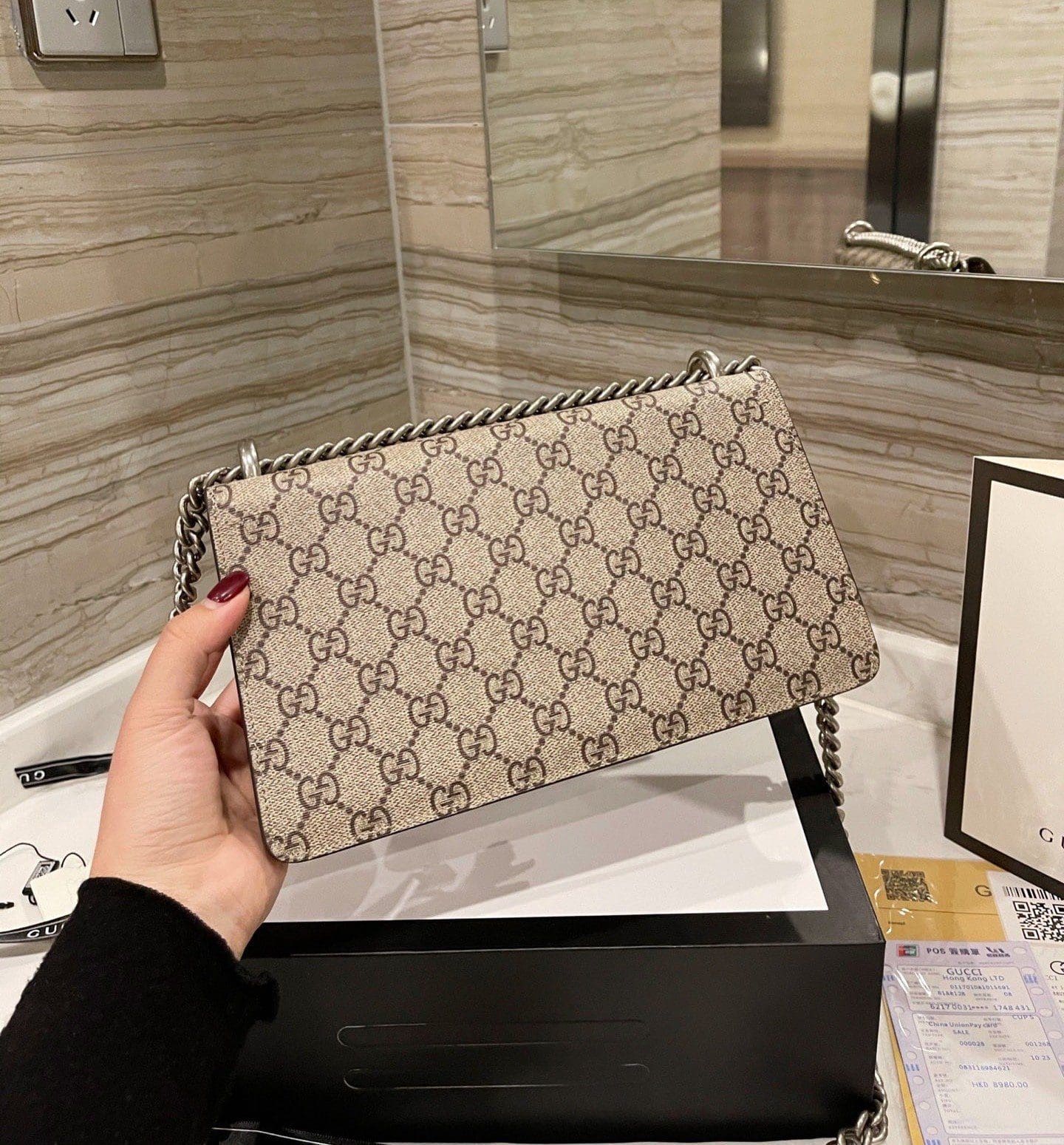GUCCI DIONYSUS GG SMALL SHOULDER BAG - 图片 8