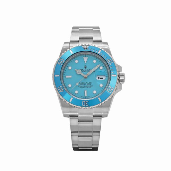 Rolex Submariner Date 116610LN Stainless Steel With Aftermarket Custom Made Blue Dial