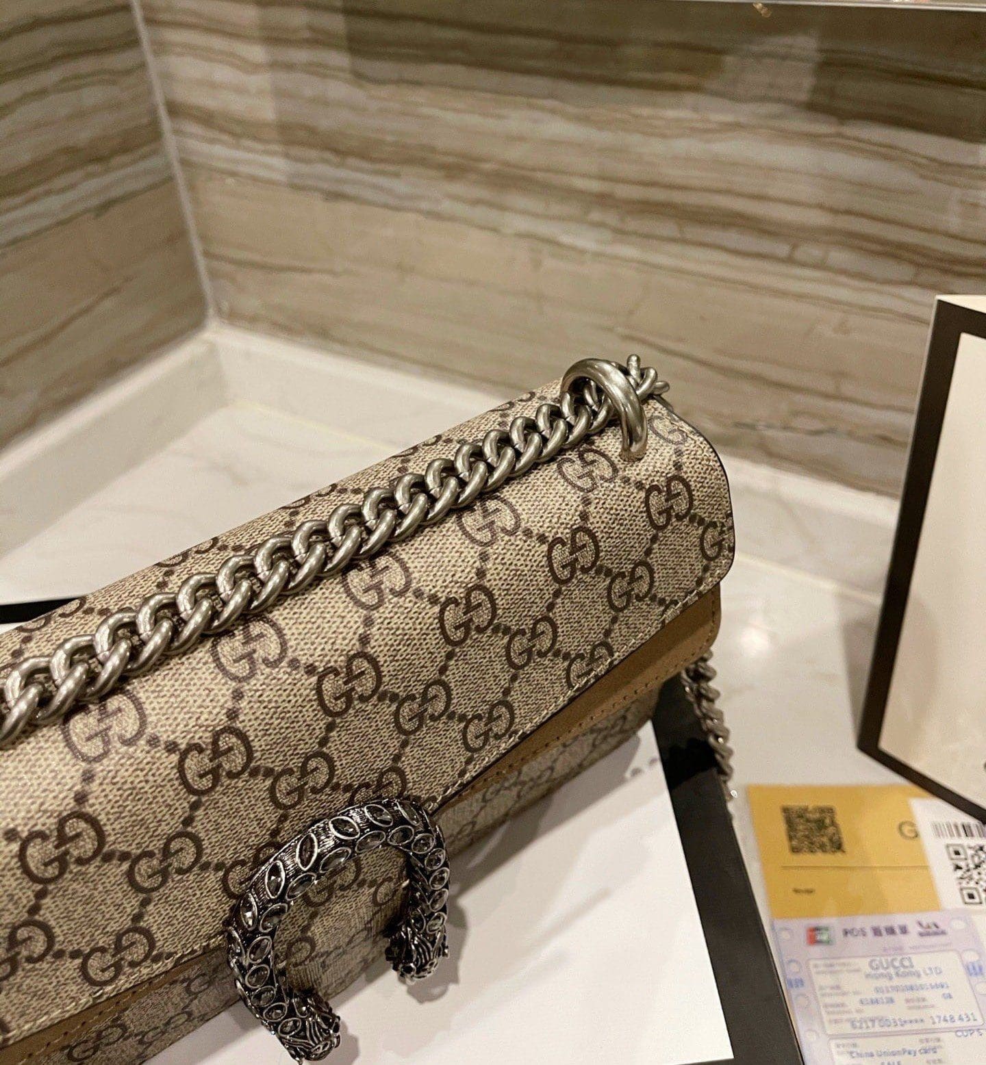 GUCCI DIONYSUS GG SMALL SHOULDER BAG - 图片 5
