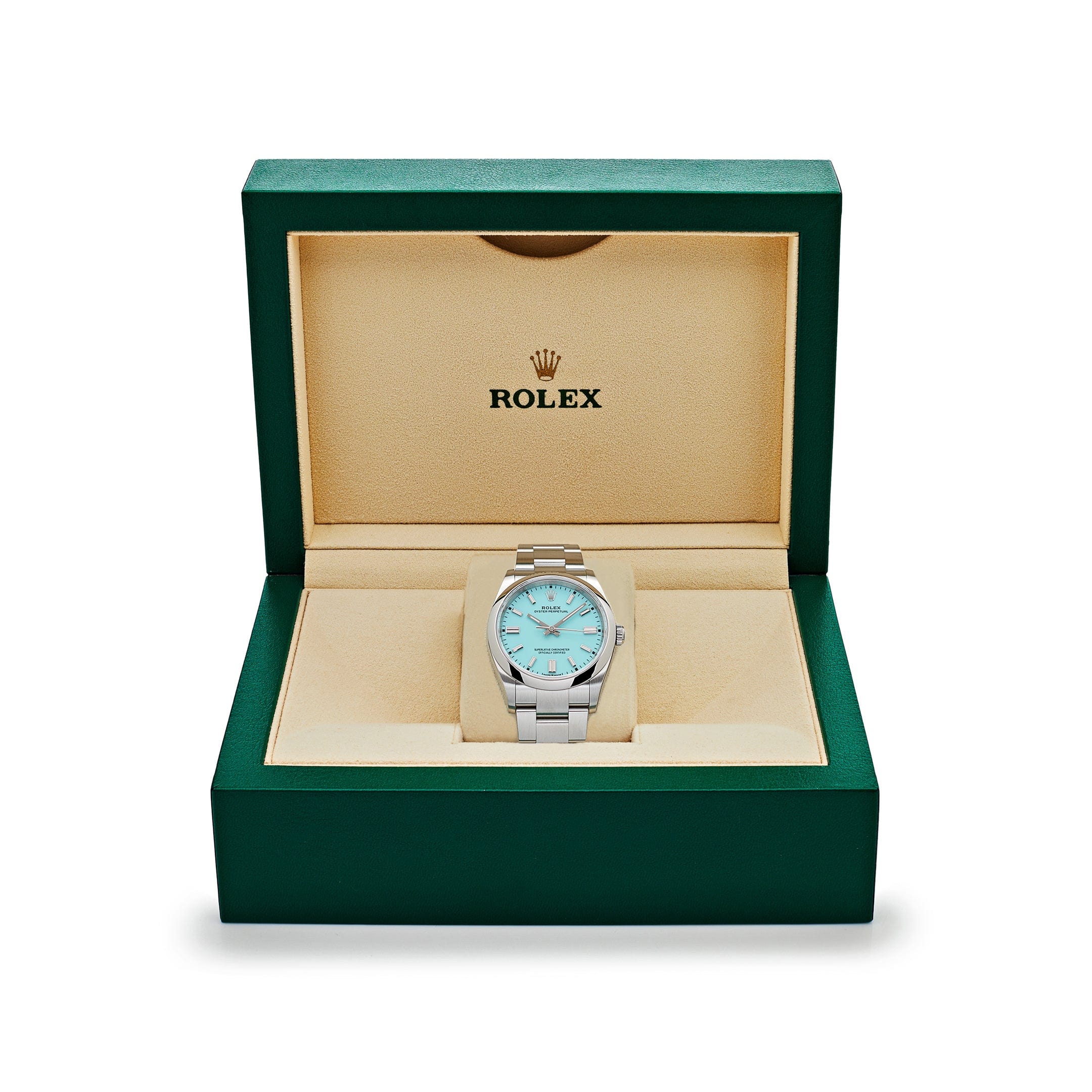 Rolex Oyster Perpetual 41 124300 Stainless Steel Turquoise Dial - 图片 3