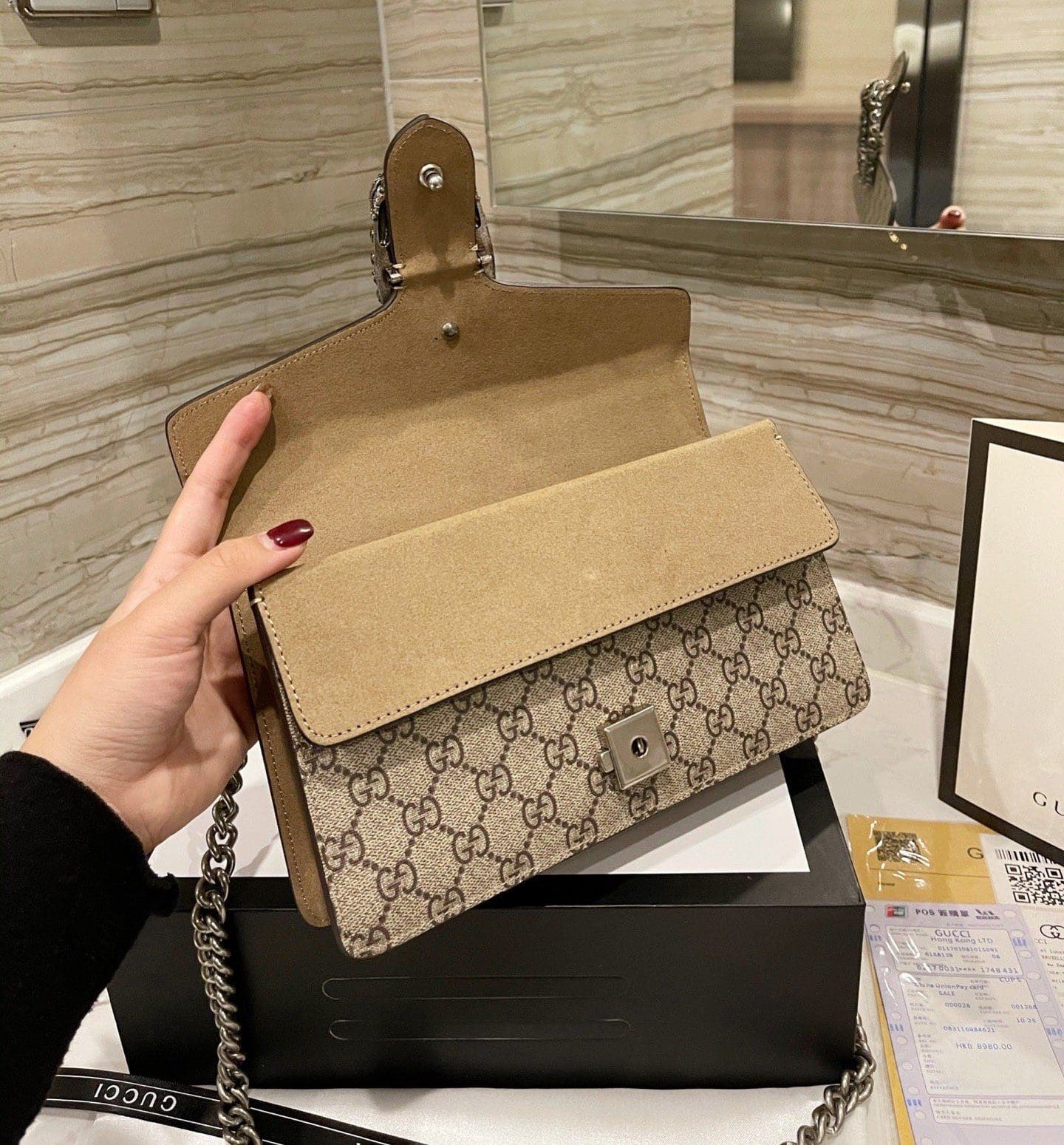 GUCCI DIONYSUS GG SMALL SHOULDER BAG - 图片 9