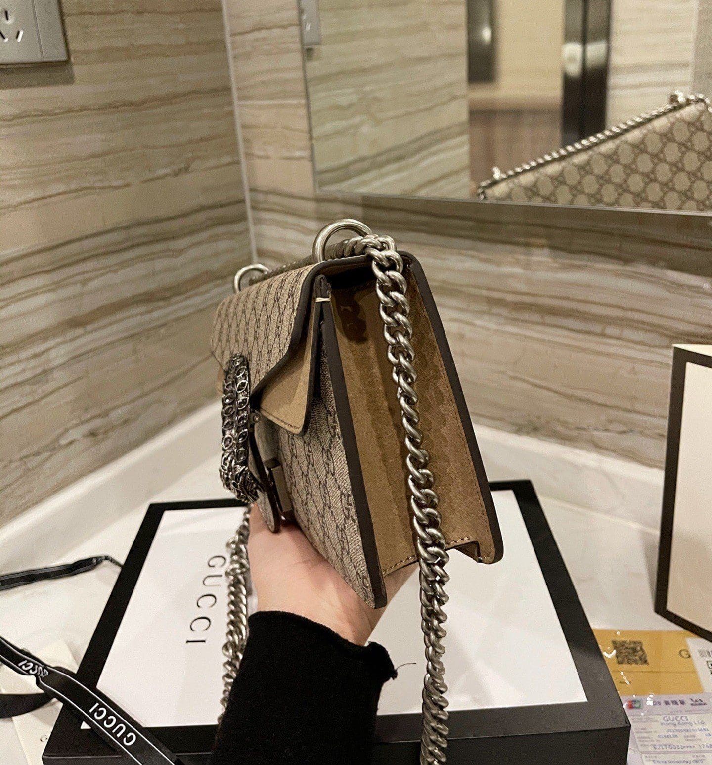 GUCCI DIONYSUS GG SMALL SHOULDER BAG - 图片 7