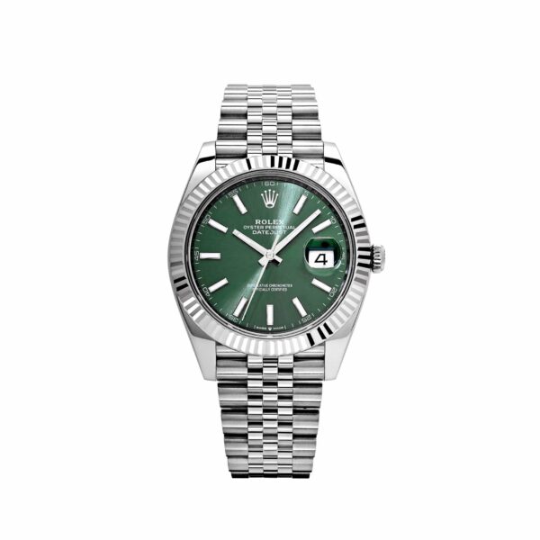 Rolex Datejust 41 126334 Stainless Steel Green Dial Jubilee (2022)