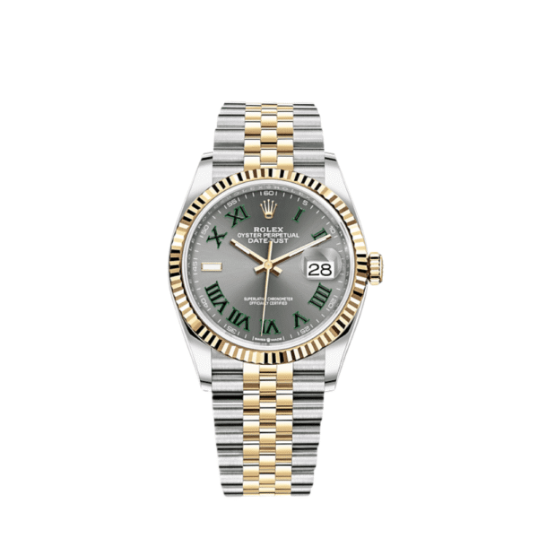 Rolex Datejust 36 126233 ‘Wimbledon’ Stainless Steel Yellow Gold Slate Dial Jubilee (2021)