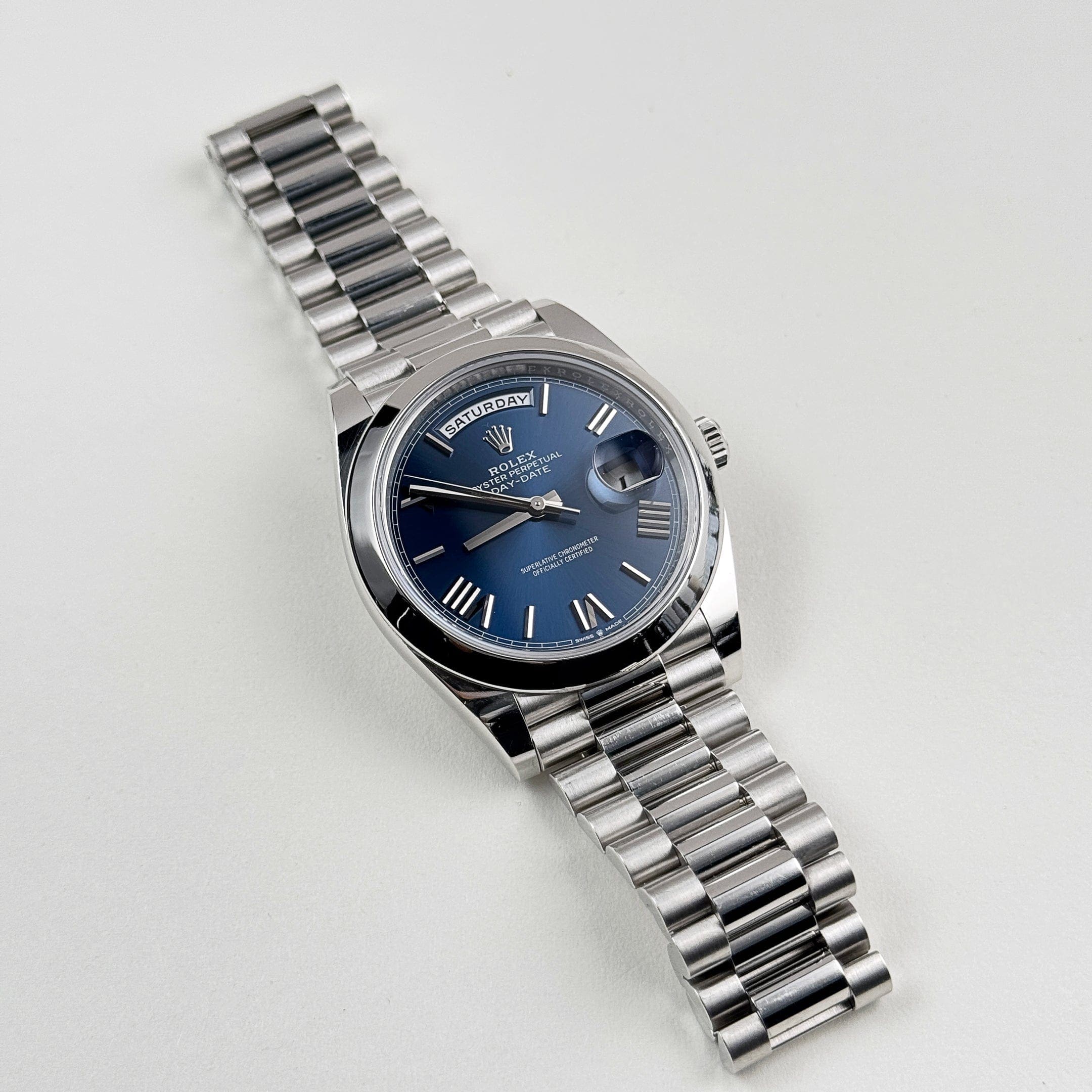 Rolex Day-Date 40 228206 Platinum Blue Dial (2022) - 图片 3