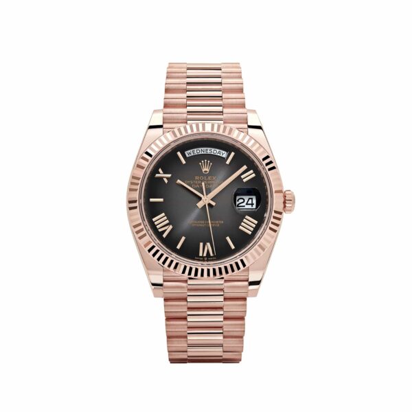 Rolex Day-Date 40 228235 Rose Gold Slate Ombre Dial