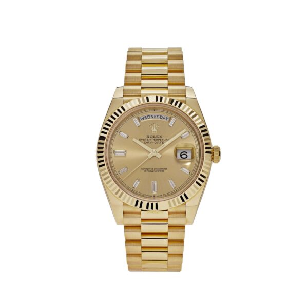 Rolex Day-Date 40 228238 Yellow Gold Champagne Diamond Dial (2024)