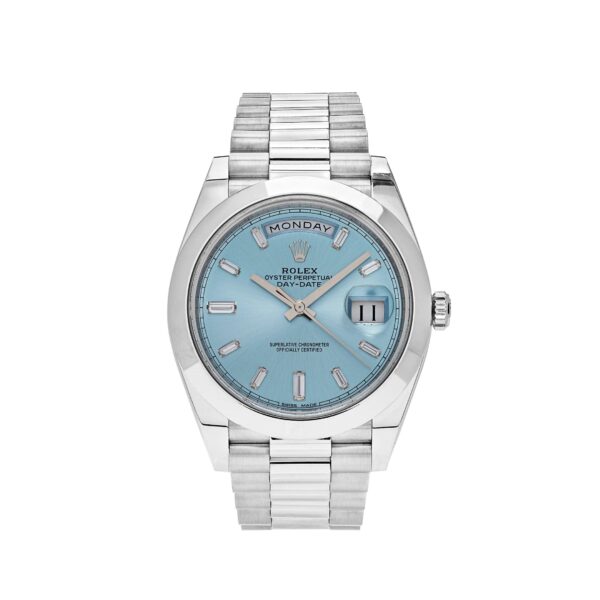 Rolex Day-Date 40 228206 Platinum Ice Blue Diamond Dial (2018)