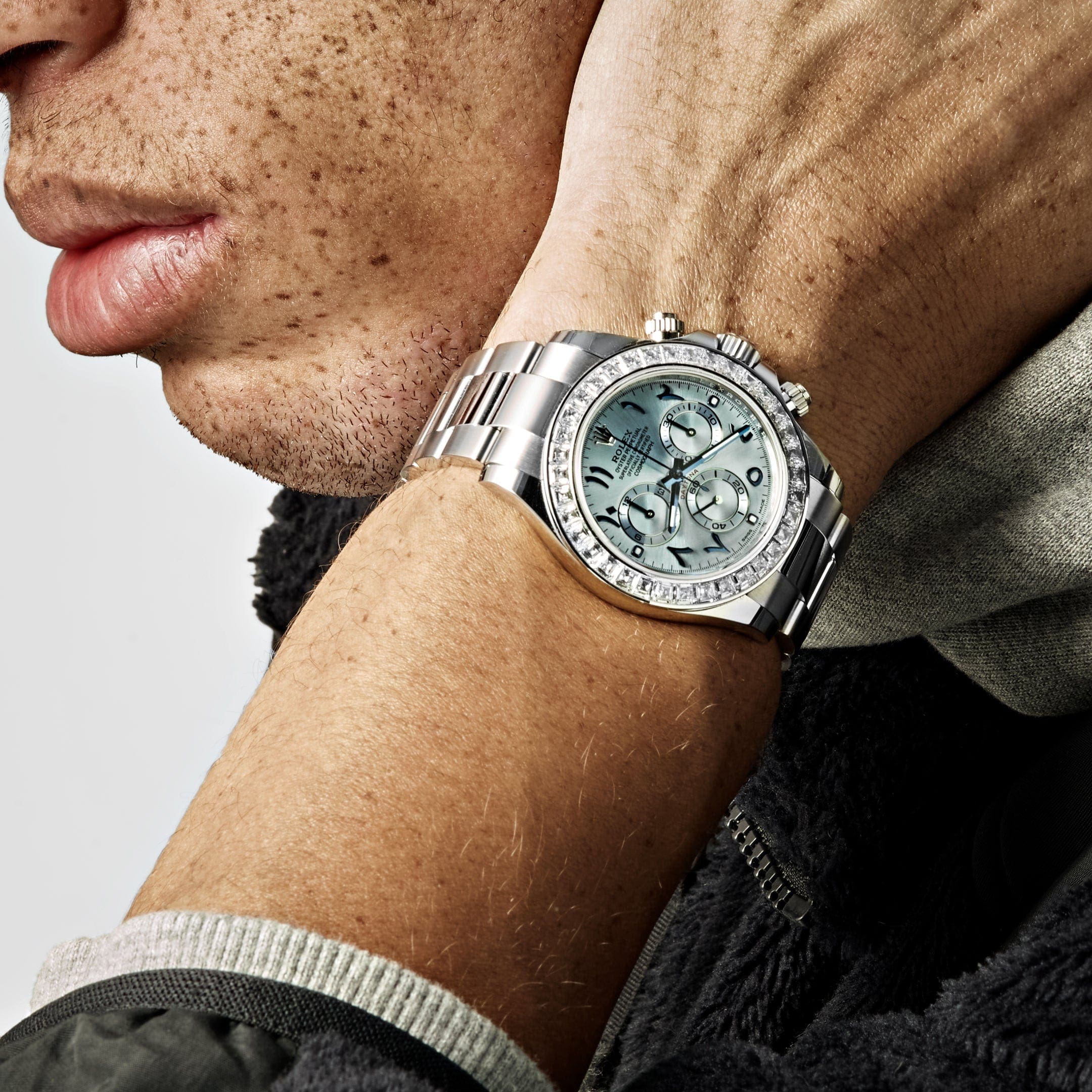 Rolex Daytona 116576TBR Platinum Diamond Ice Blue Arabic Dial - 图片 2