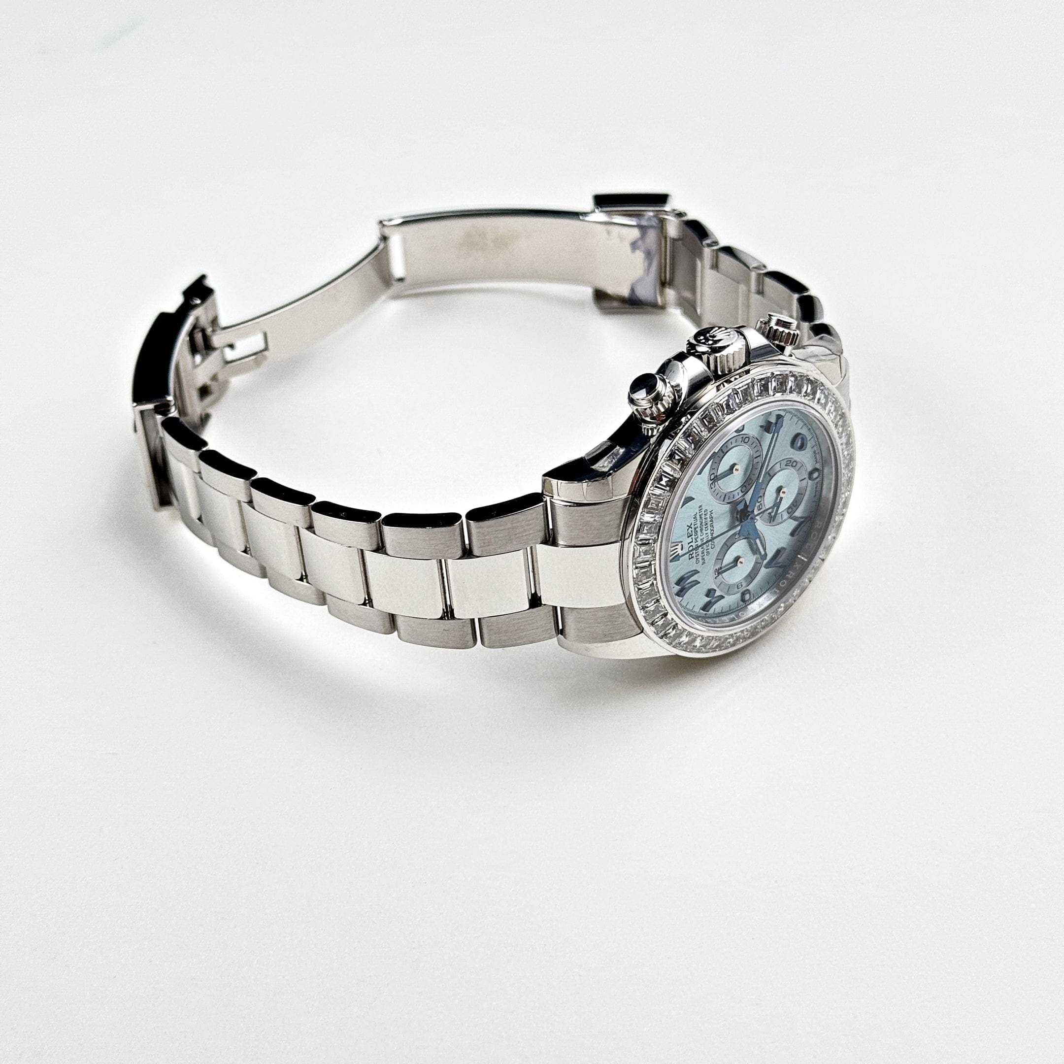 Rolex Daytona 116576TBR Platinum Diamond Ice Blue Arabic Dial - 图片 4