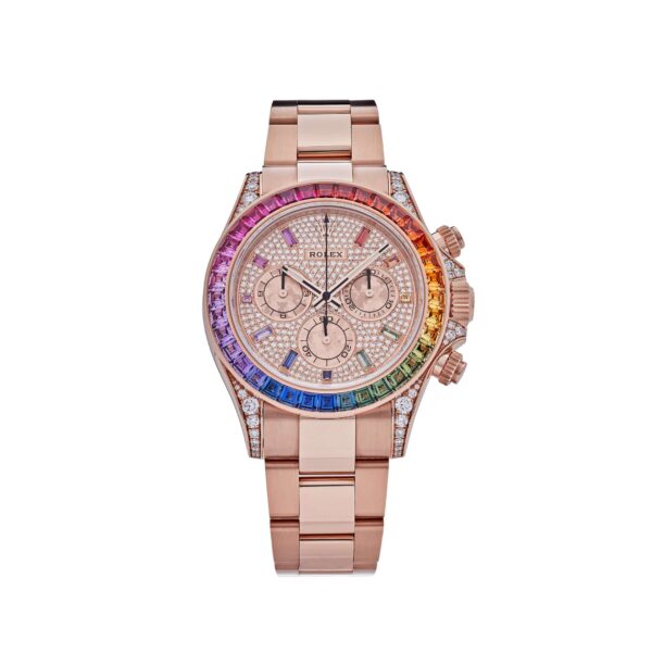 Rolex Daytona 116595RBOW ‘Rainbow’ Rose Gold Pave Diamond Dial Sapphire Bezel (2022)