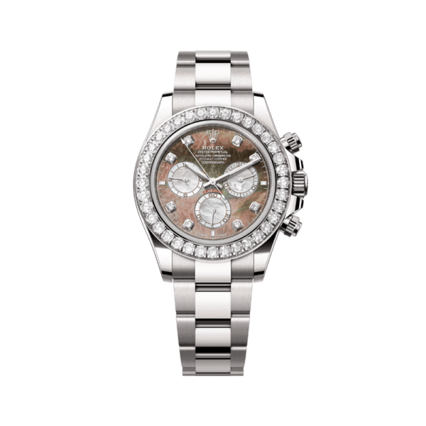 Rolex Daytona 126579RBR White Gold Mother of Pearl Diamond Dial Diamond Bezel (2024)