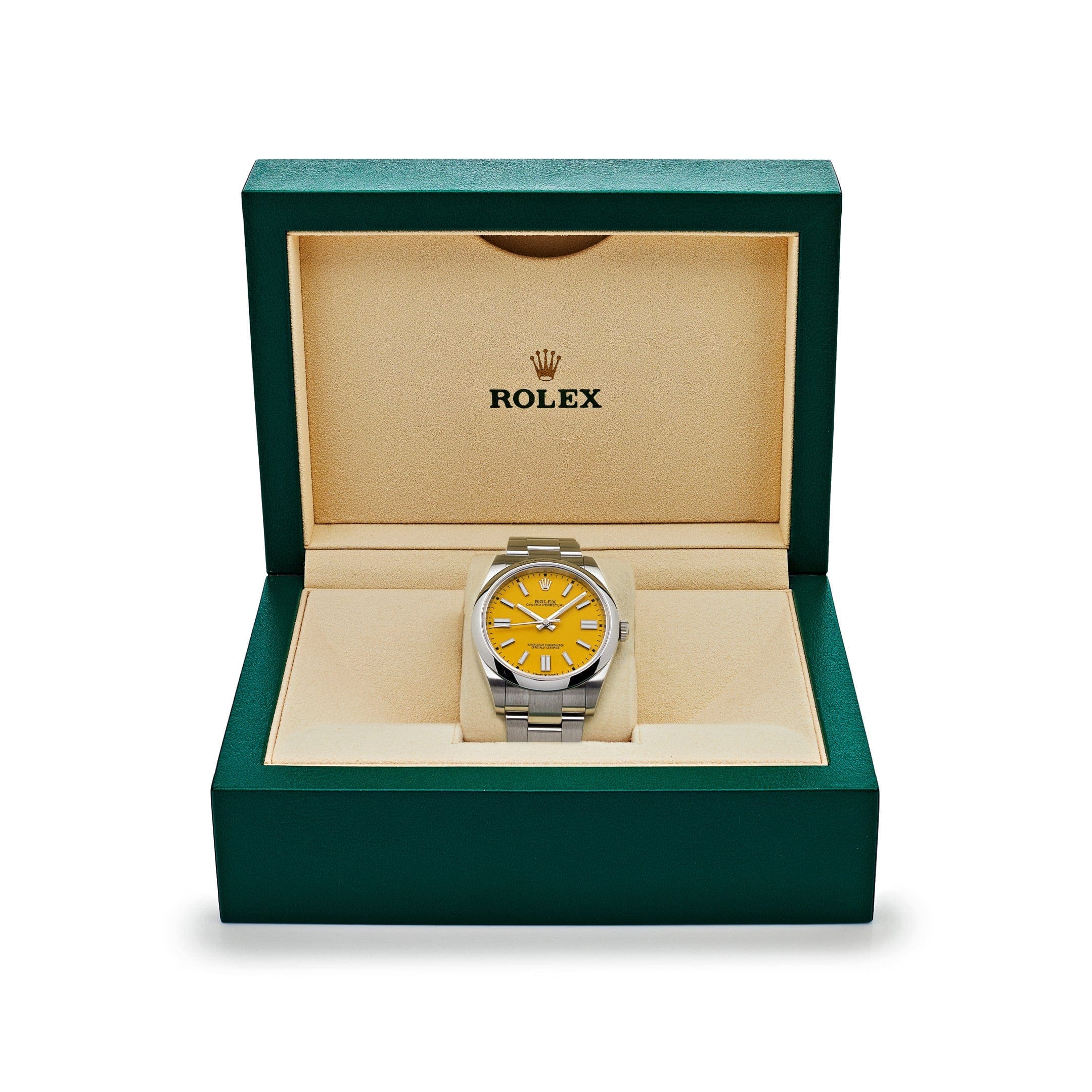 Rolex Oyster Perpetual 41 124300 Stainless Steel Yellow Dial - 图片 7