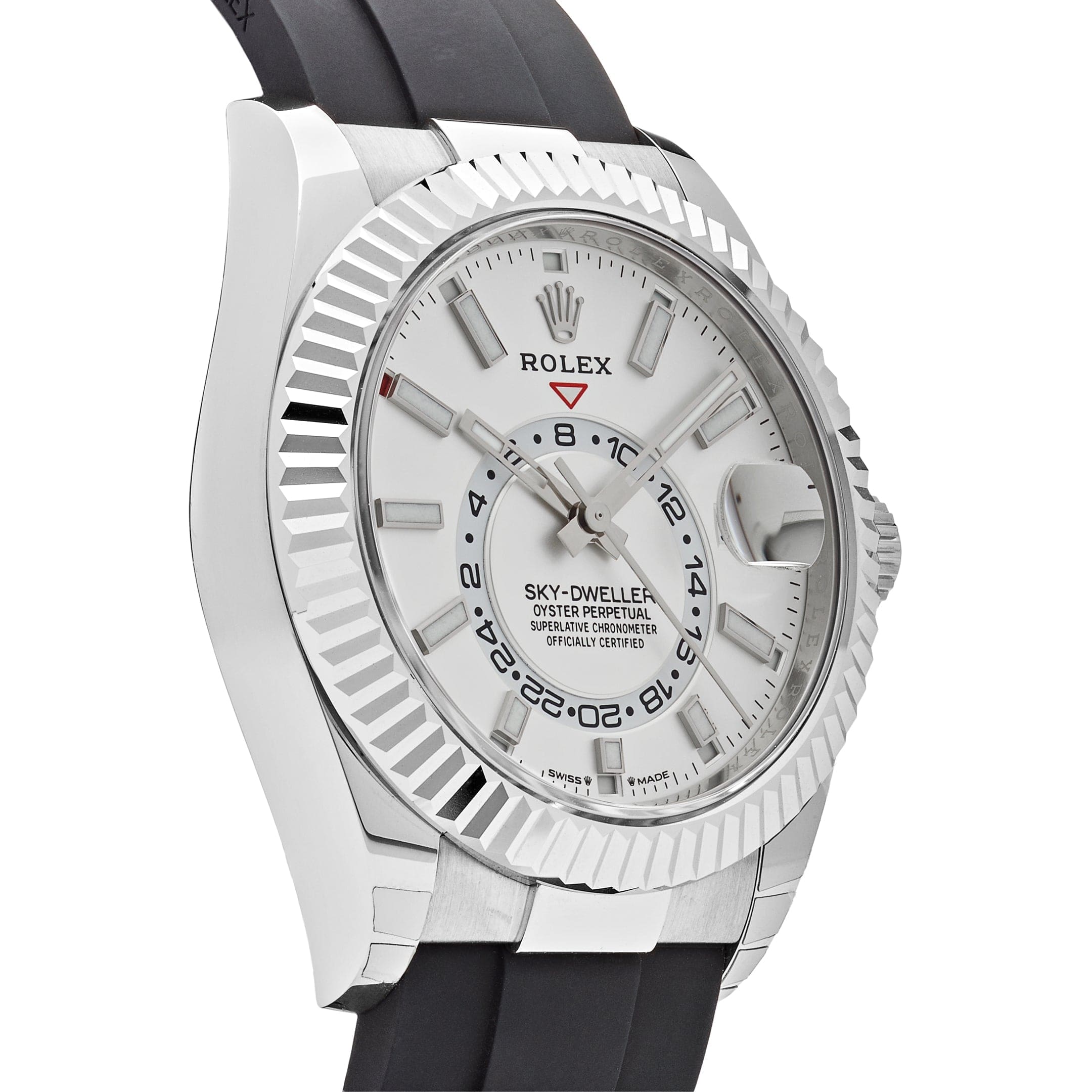 Rolex Sky-Dweller 336239 White Gold White Dial Oysterflex - 图片 4