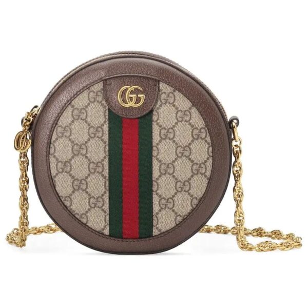 GUCCI OPHIDIA MINI GG ROUND SHOULDER BAG