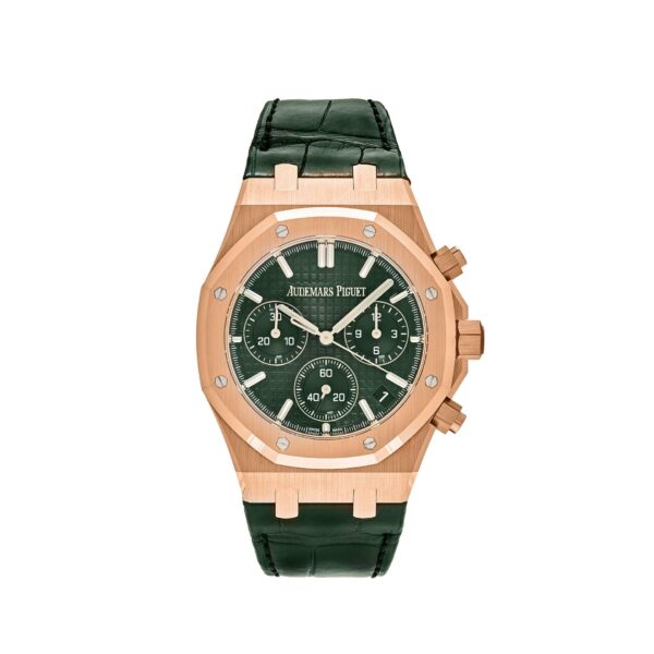 Audemars Piguet Royal Oak 26240OR.OO.D404CR.01 Chronograph ’50th Anniversary’ Rose Gold Green Dial