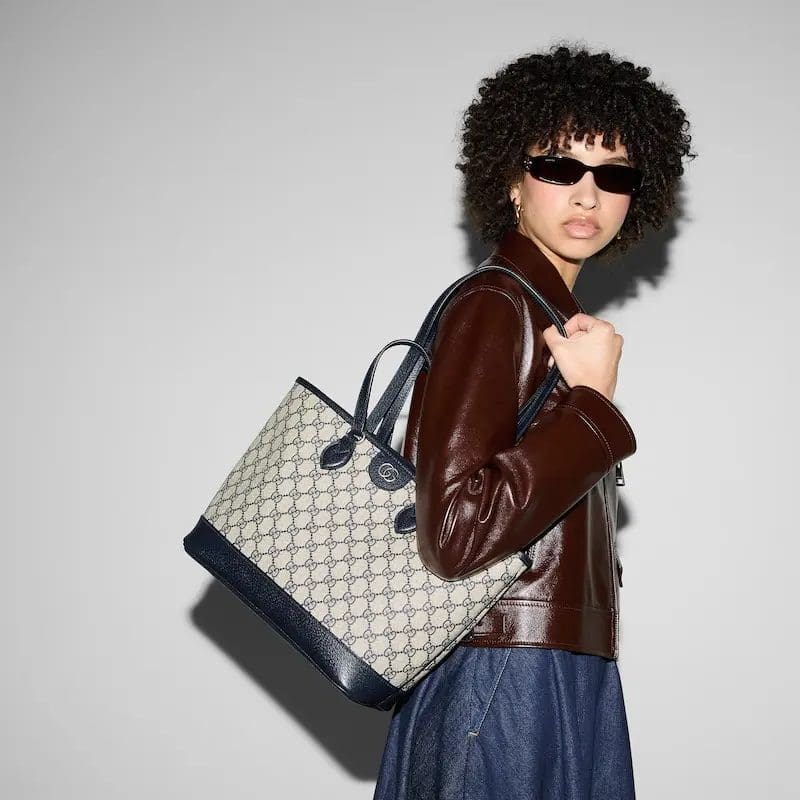 GUCCI OPHIDIA SMALL TOTE - 图片 3